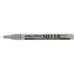 Marker cu vopsea ARTLINE 999XF, corp metalic, varf rotund 0.8mm - argintiu