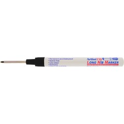 Marker ARTLINE 710, pentru locuri greu accesibile, corp metalic, varf lung, 1,0mm - negru