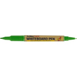 Marker pentru tabla de scris ARTLINE 541T, doua capete - varfuri rotunde 0.4mm/1.0mm - verde