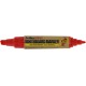 Marker pentru tabla de scris ARTLINE 525T, doua capete - varf rotund 2.0mm/tesit 5.0mm - rosu