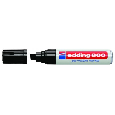 Marker permanent Edding 800, 4 - 12 mm, negru