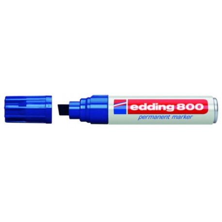 Marker permanent Edding 800, 4 - 12 mm, albastru Marker permanent Edding 800, 4 - 12 mm, albastru