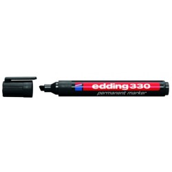 Marker permanent Edding 330, 1 - 5 mm, negru