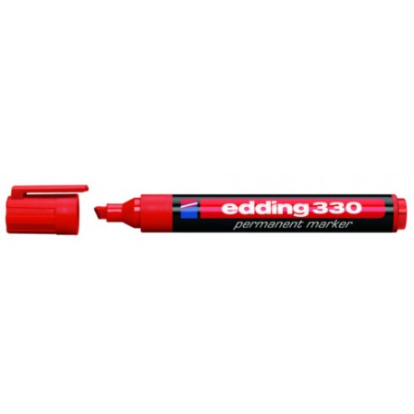 Marker permanent Edding 330, 1 - 5 mm, rosu