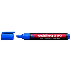 Marker permanent Edding 330, 1 - 5 mm, albastru