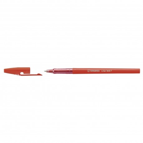 Pix fara mecanism Stabilo Liner 808, varf fin 0.3 mm, rosu