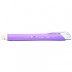 Radiera mecanica PENAC Tri Eraser, triunghiulara, 100% cauciuc - corp violet pastel