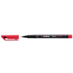 Marker Stabilo Ohpen Universal, varf rotund, 0.7 mm, rosu
