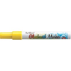 Marker pentru tabla de sticla ARTLINE Glassboard, varf rotund 2.0mm - galben fluorescent