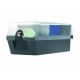 Cutie plastic pentru 60 CD/DVD, cu cheita, HAN Max 60 - negru