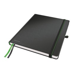 Caiet Leitz Complete, coperta dura, FSC, reciclabil, format iPad, 80 coli, matematica, negru