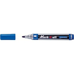 Marker permanent Stabilo Mark-4-All, varf 1.5 - 2.5 mm, albastru