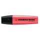 Textmarker Stabilo Boss, varf retezat 2 -5 mm, rosu
