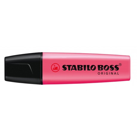 Textmarker Stabilo Boss, varf retezat 2 -5 mm, roz