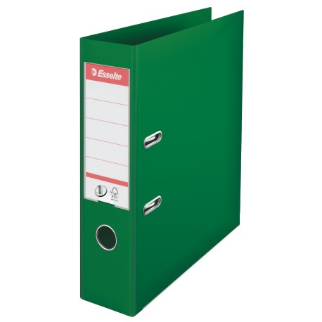 Biblioraft Esselte No.1, PP, 75 mm, verde