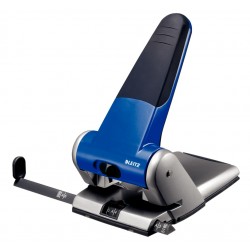 Perforator metalic LEITZ 5180 de mare capacitate, 65 coli, albastru
