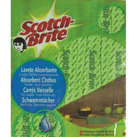Laveta uz general super rezistenta Scotch-Brite, 32 x 38 cm, 5 bucati/set