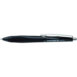 Pix SCHNEIDER Haptify, rubber grip, clema metalica, corp negru - scriere neagra