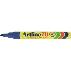 Permanent marker ARTLINE 70, corp metalic, varf rotund 1.5mm - albastru