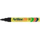Permanent marker ARTLINE 70, corp metalic, varf rotund 1.5mm - negru