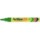 Permanent marker ARTLINE 70, corp metalic, varf rotund 1.5mm - verde