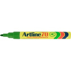 Permanent marker ARTLINE 70, corp metalic, varf rotund 1.5mm - verde