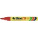 Permanent marker ARTLINE 70, corp metalic, varf rotund 1.5mm - rosu