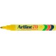 Permanent marker ARTLINE 70, corp metalic, varf rotund 1.5mm - galben