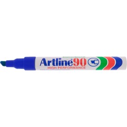 Permanent marker ARTLINE 90, corp metalic, varf tesit 2.0-5.0mm - albastru