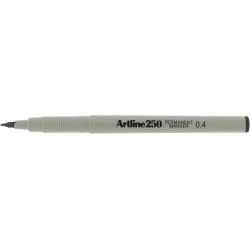 Permanent marker ARTLINE 250, corp plastic, varf rotund 0.4mm - negru