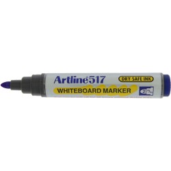 Marker pentru tabla de scris ARTLINE 517 - Dry safe ink, varf rotund 2.0mm - albastru