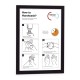 Display magnetic Durable Magaframe, A4, negru, 2 bucati/set