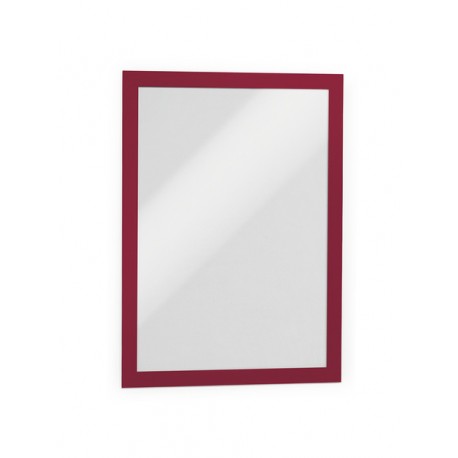 Display magnetic Durable Magaframe, A4, rosu, 2 bucati/set