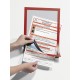 Display magnetic Durable Magaframe, A4, rosu, 2 bucati/set