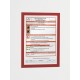 Display magnetic Durable Magaframe, A4, rosu, 2 bucati/set