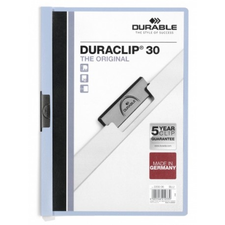 Dosar Durable Duraclip Original, 30 coli, albastru