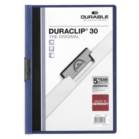 Dosar Durable Duraclip Original, 30 coli, albastru inchis Dosar Durable Duraclip Original, 30 coli, albastru inchis