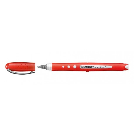 Roller Stabilo Bionic Worker, varf 0.5 mm, rosu