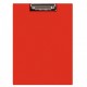 Clipboard dublu A5, plastifiat PVC, Q-Connect - rosu