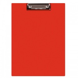 Clipboard dublu A5, plastifiat PVC, Q-Connect - rosu