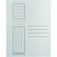 Dosar simplu standard, alb, 10 bucati/set