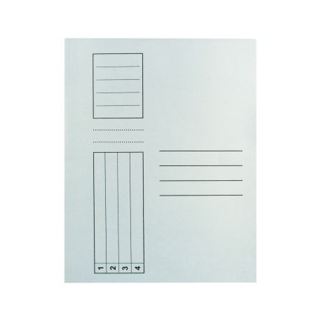 Dosar simplu standard, alb, 10 bucati/set