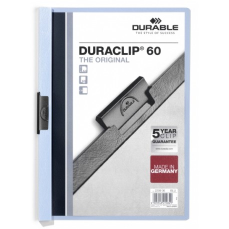 Dosar Durable Duraclip Original, 60 coli, albastru