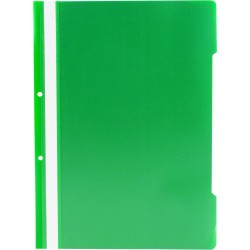 Dosar plastic cu sina si 2 perforatii, verde, 25 buc/set