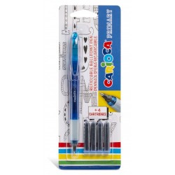 Roller cu cartus cerneala + 4 rezerve/blister, CARIOCA Primary