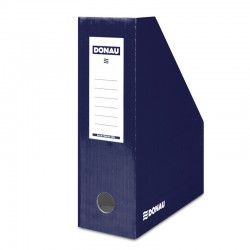 Suport vertical pentru cataloage, A4 - 10cm latime, din carton laminat, DONAU - bleumarin