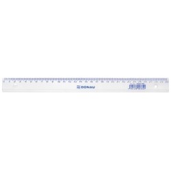 Rigla din plastic transparent, 30cm, DONAU