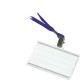 Ecuson orizontal Donau, 85x50mm, cu snur albastru