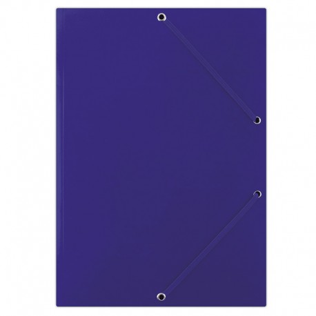 Mapa din carton plastifiat, cu elastic pe colturi, 400gsm, DONAU - albastru