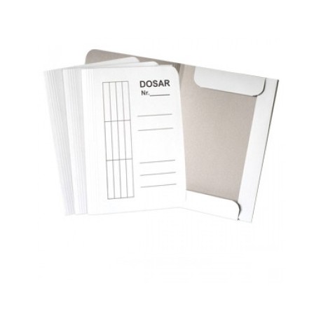 Dosar plic standard, alb, 10 bucati/set